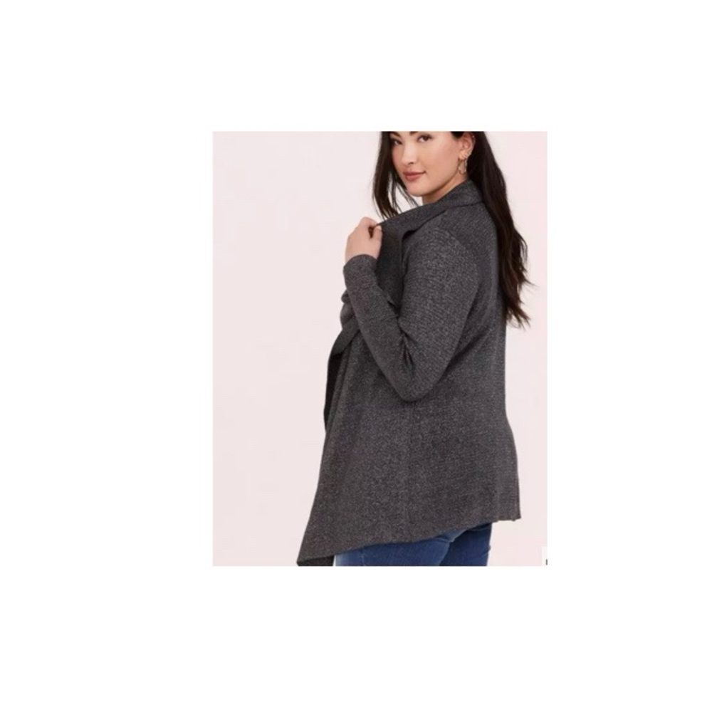 Torrid Ribbed Shawl Collar Cardigan Sweater - Picture 8 of 9